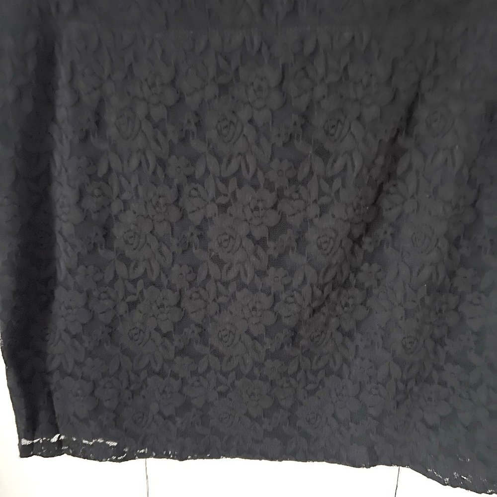 Nollie Black Lace Miniskirt, size XL
